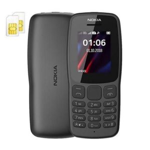 NOKIA 106 GSM 1.8'' Radio FM Dual / Double SIM Torche - Noir