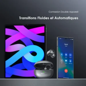 oraimo OpenSnap N Écouteurs Sans Fil Véritables à Conduction Ouverte