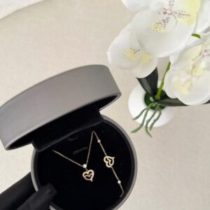 Ensemble chaine et bracelet - Acier 14 Carats